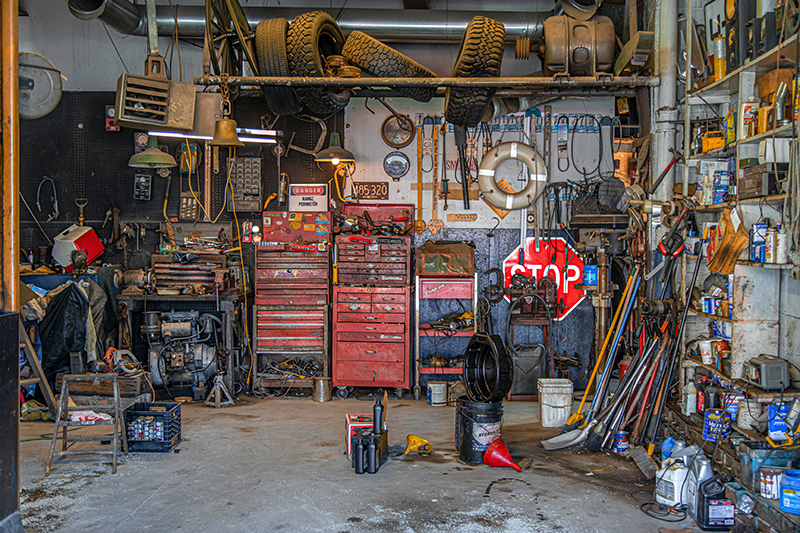 fotografie: garáž